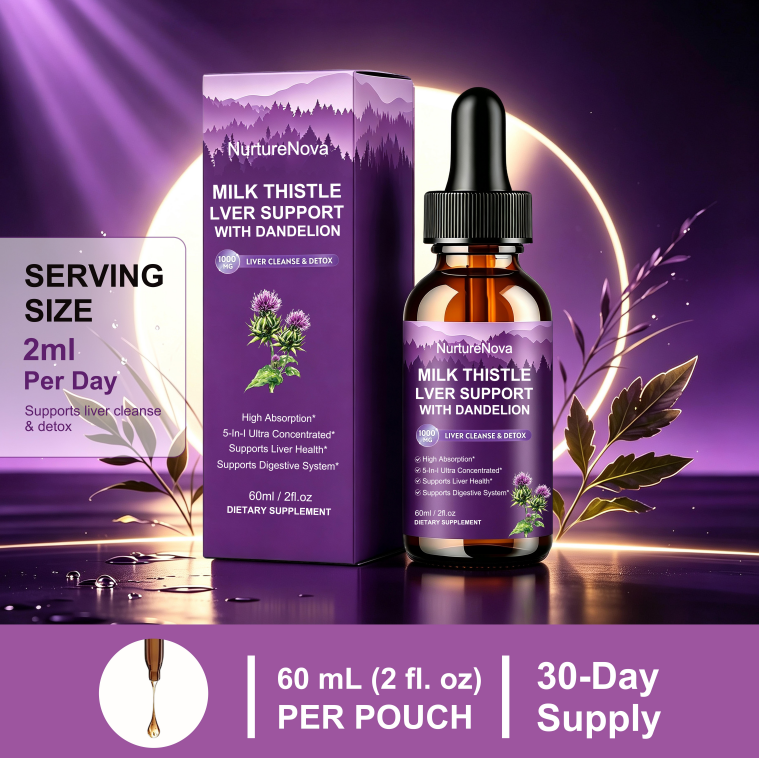 Milk Thistle Liver Drops‑Liver & Digestive Support | 60ml | Dropship