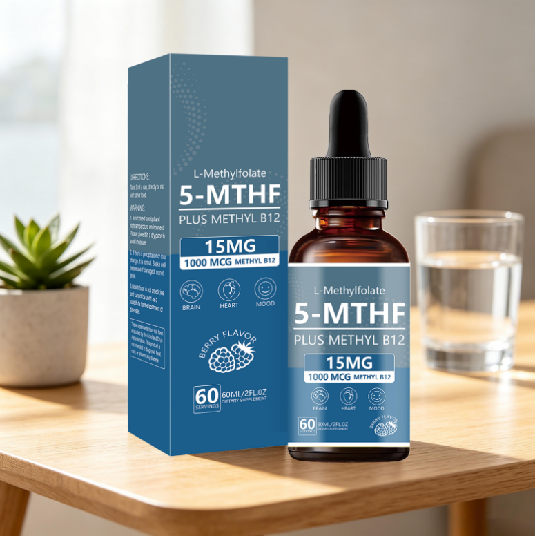 5-MTHF Drops - Brain Heart & Mood Support | 60 Servings | Dropship