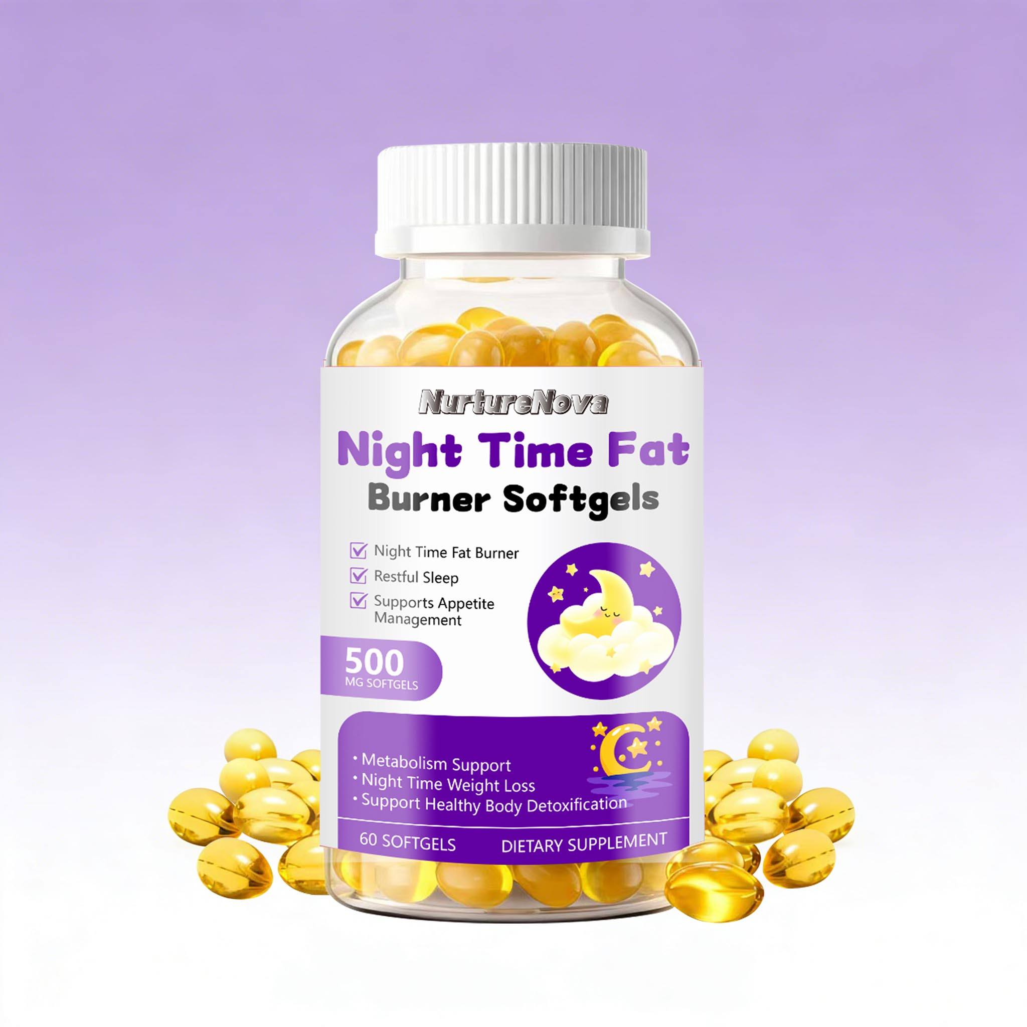 Night Time Weight Loss Softgels - Fat Burner & Detox | 60ct | Dropship