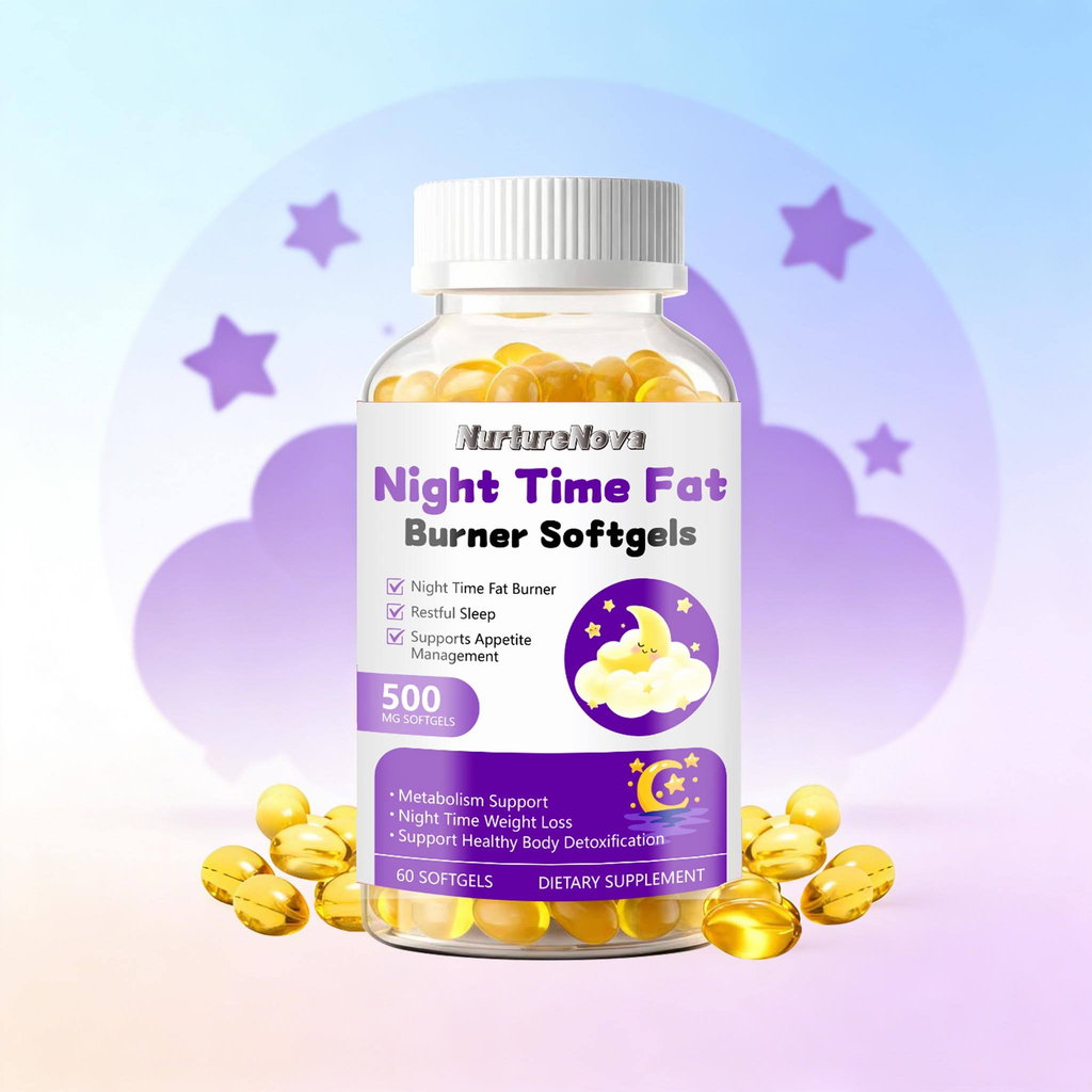 Night Time Weight Loss Softgels - Fat Burner & Detox | 60ct | Dropship