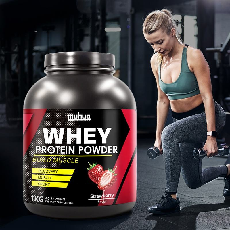 Whey Protein Powder - Muscle Building | Strawberry Flavor | Dropship