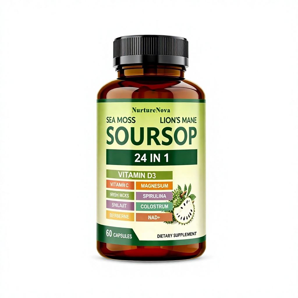 Soursop 24 in 1 Capsules - Daily Body Wellness | 60 Capsules |Dropship