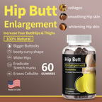 Hip Butt Gummies - Body Curve Nutritional Support | 60 Count |Dropship