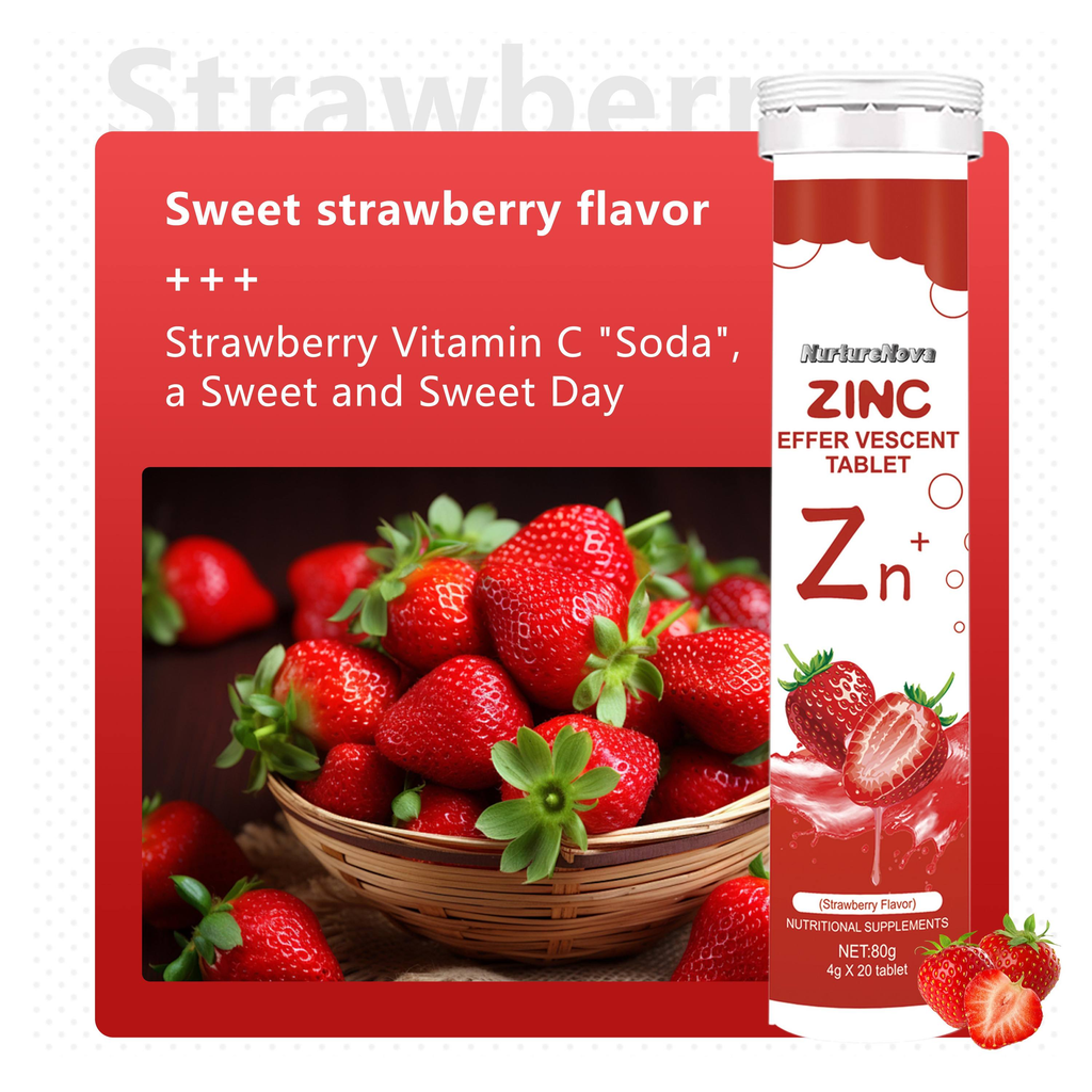 Zinc Effervescent Tablet‑Daily Zinc Supplement | 20 Tablets | Dropship
