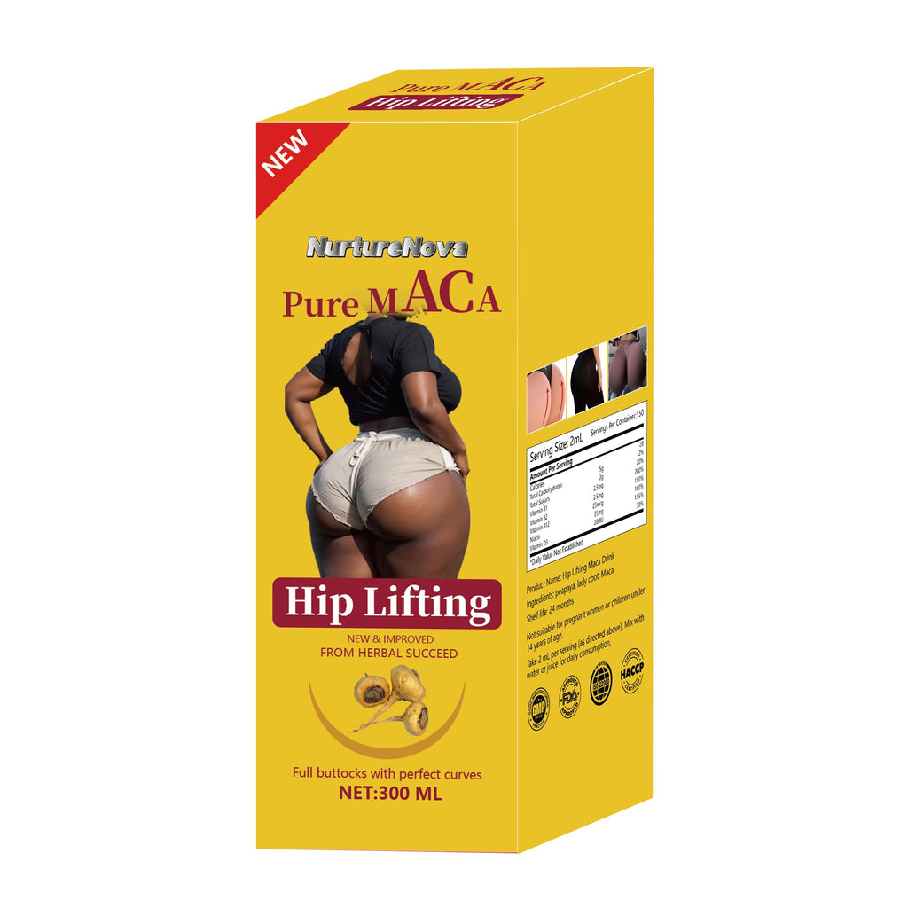 Pure Maca Hip Lifting Syrup - Shaping Buttock Curves | 300ML |Dropship