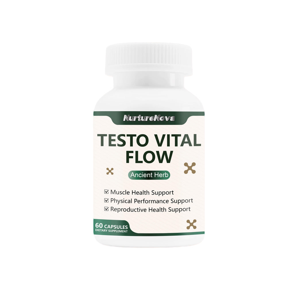 Testo Vital Flow Capsules - Reproductive Support |60 Capsules|Dropship