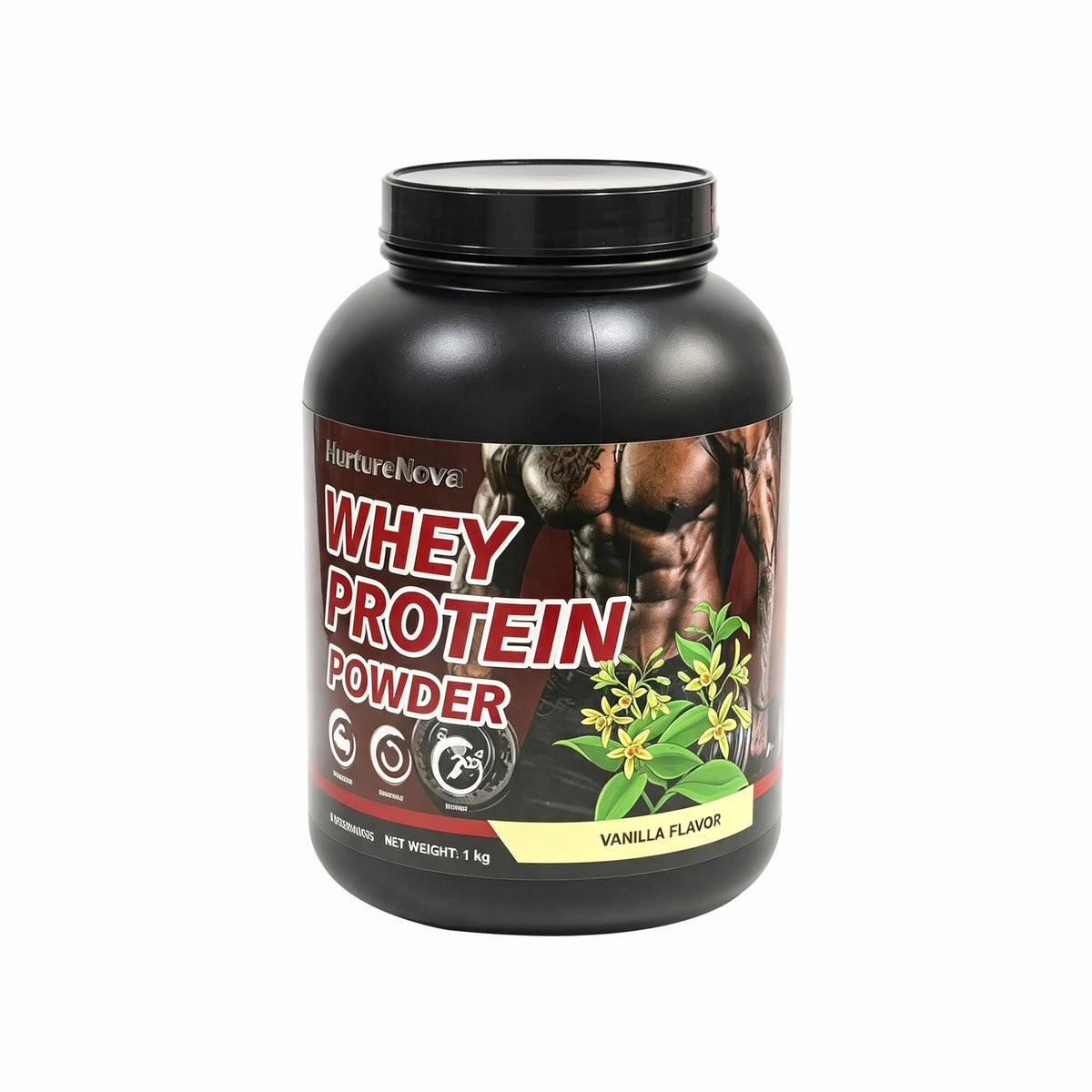 Whey Protein Powder - Muscle Support | Vanilla Flavor | Dropship