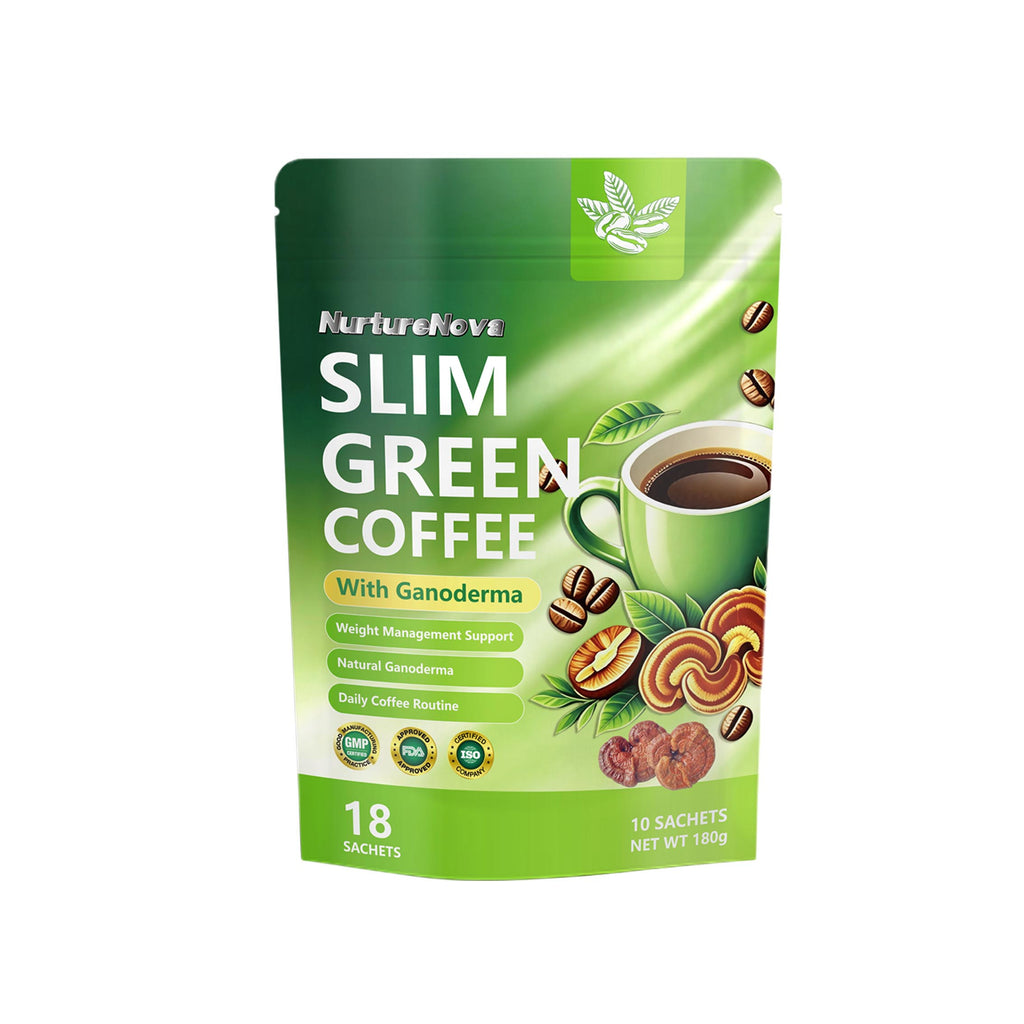 Ganoderma Green Coffee - Daily Wellness Support | 10 Sachets |Dropship