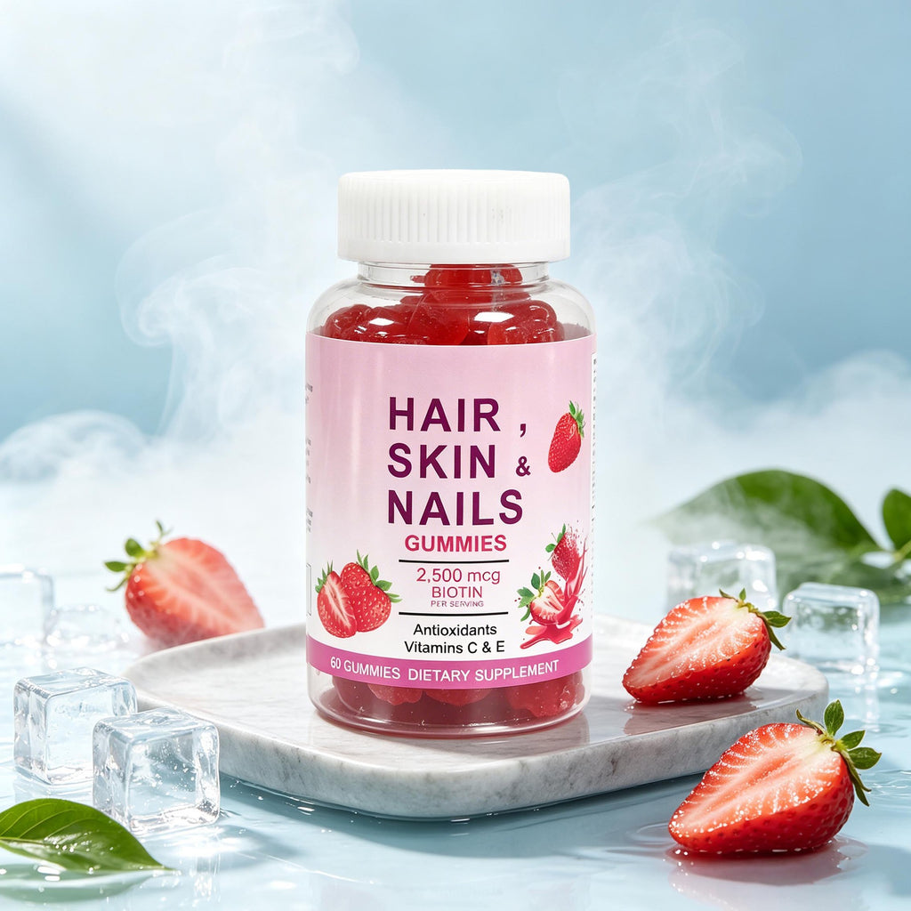 Hair Skin & Nails Gummies - Hair Skin Wellness | 60 Gummies | Dropship