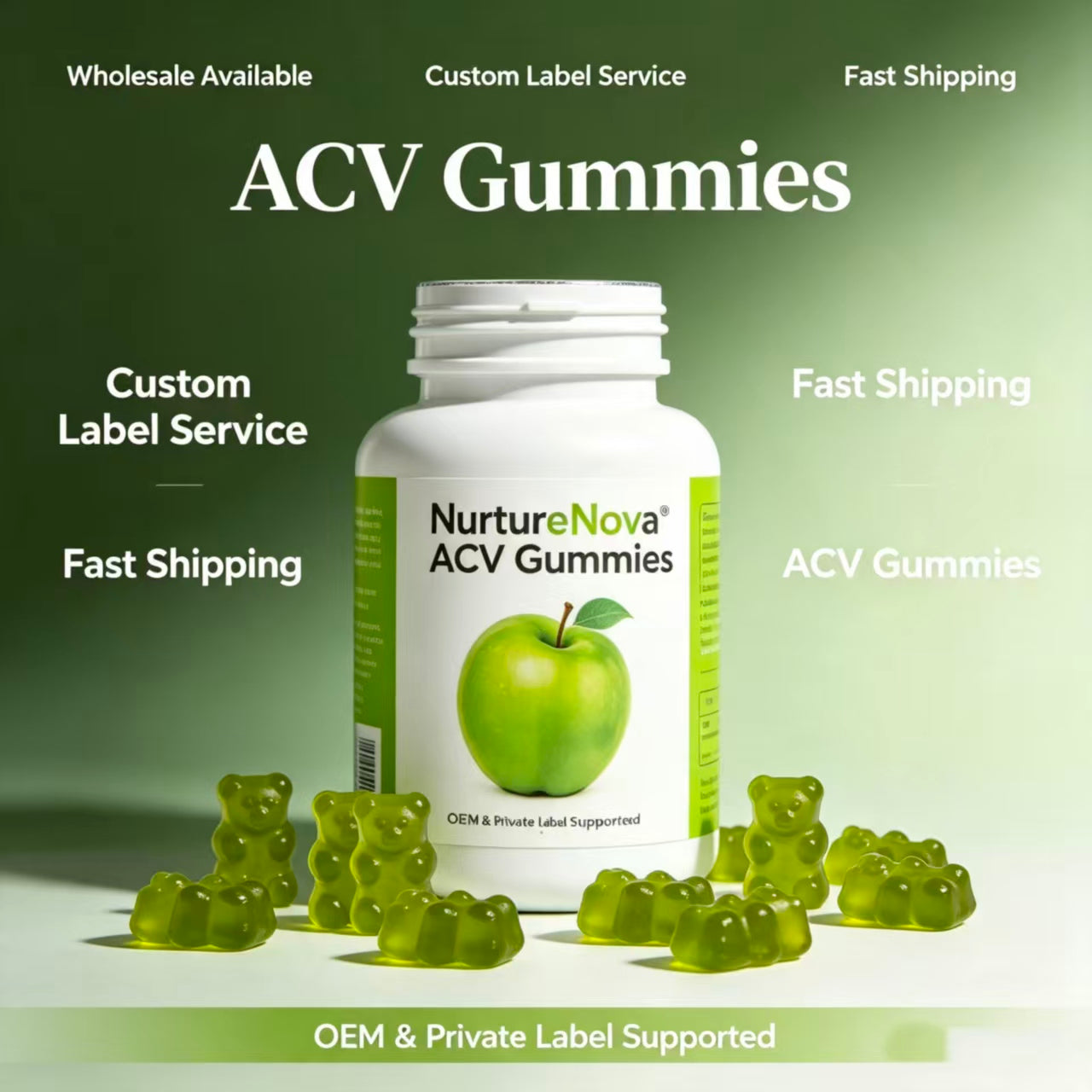 ACV Gummies - Daily Digestive Care Dietary Gummy |60 Gummies| Dropship