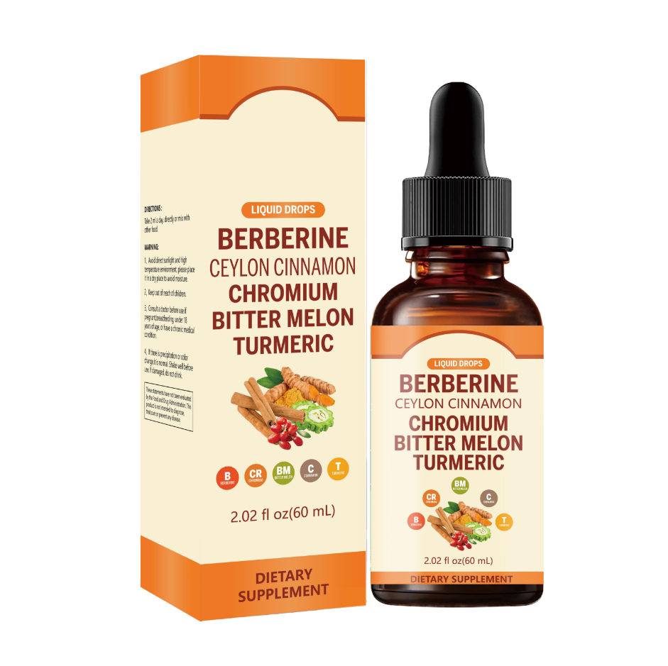 Berberine Liquid Drops - Daily Body Wellness Support | 60mL | Dropship