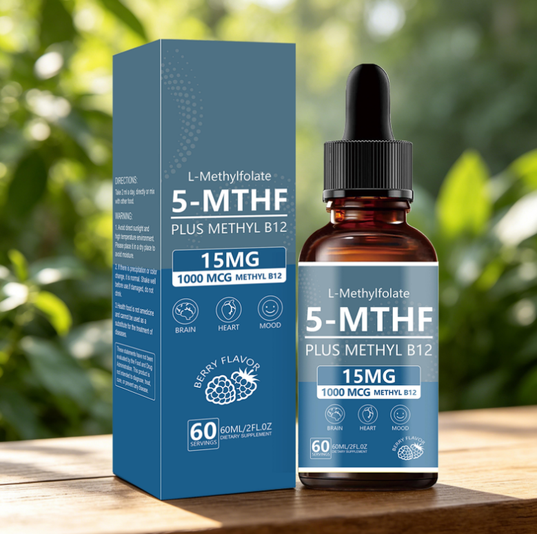 5-Mthf Drops - Brain Heart Mood Support |60ml|Dropship