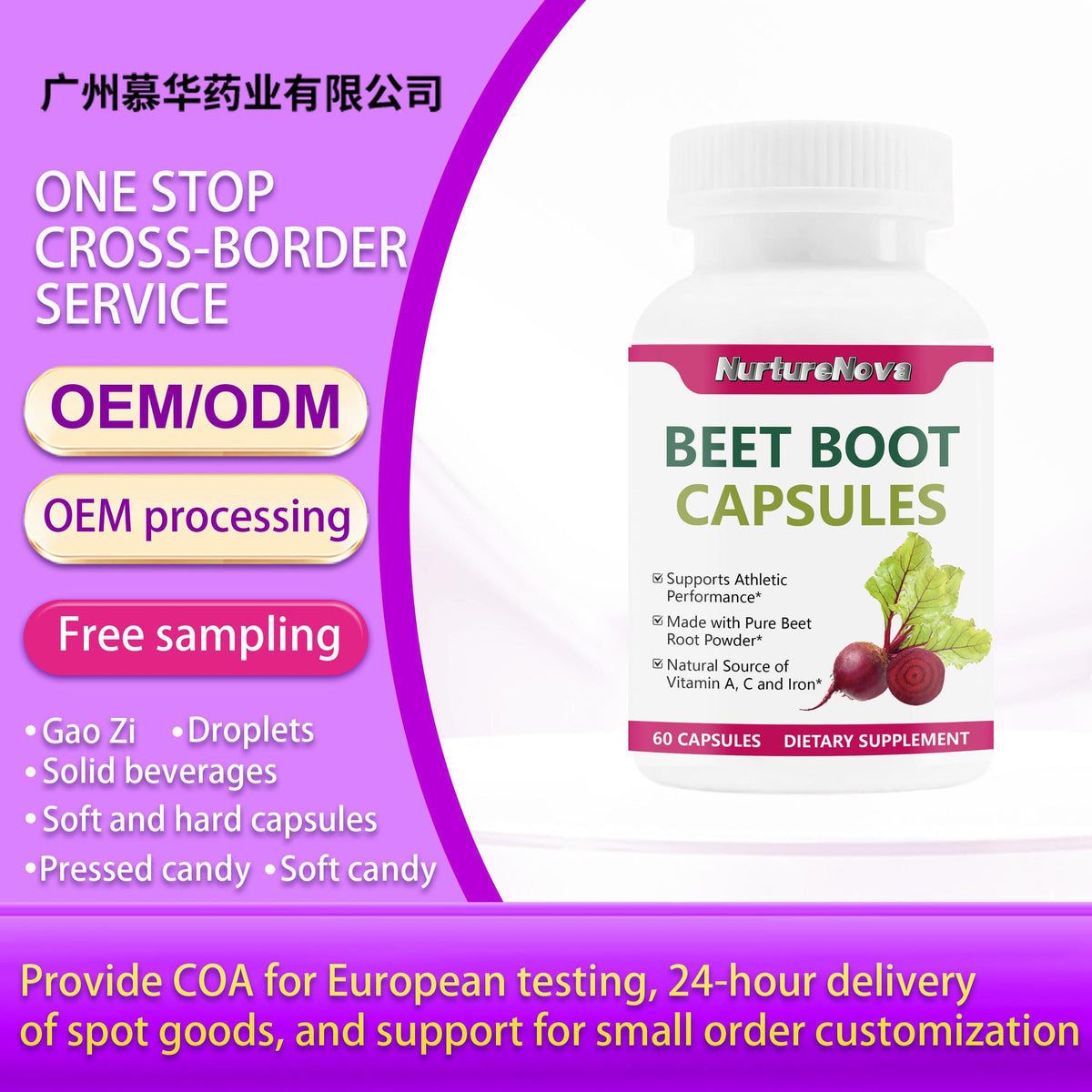 Beet Root Capsules - Nutrient Support |60 Capsules| Dropship