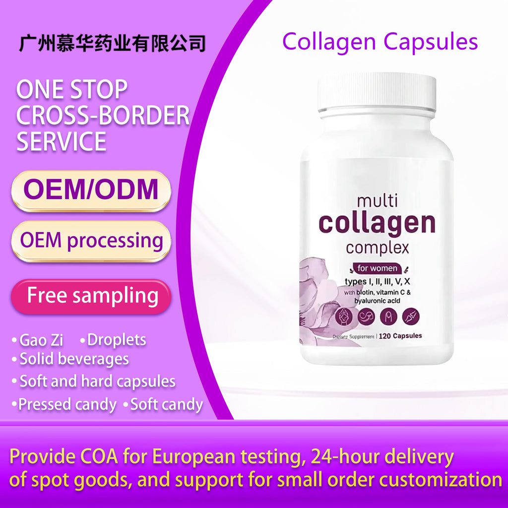 Multi Collagen Complex Capsules-Support Hair Skin Nail for Women|120ct|Dropship