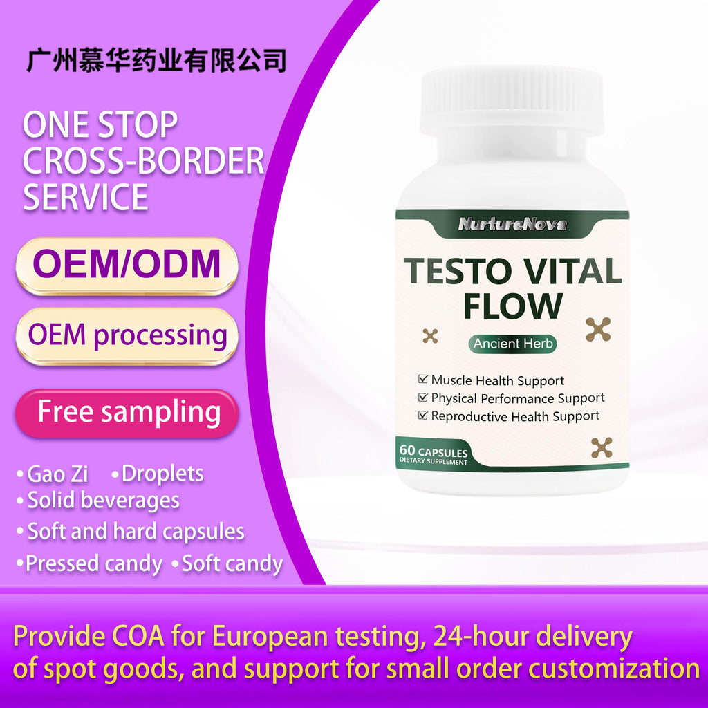 Testo Vital Flow Capsules - Reproductive Support |60 Capsules|Dropship