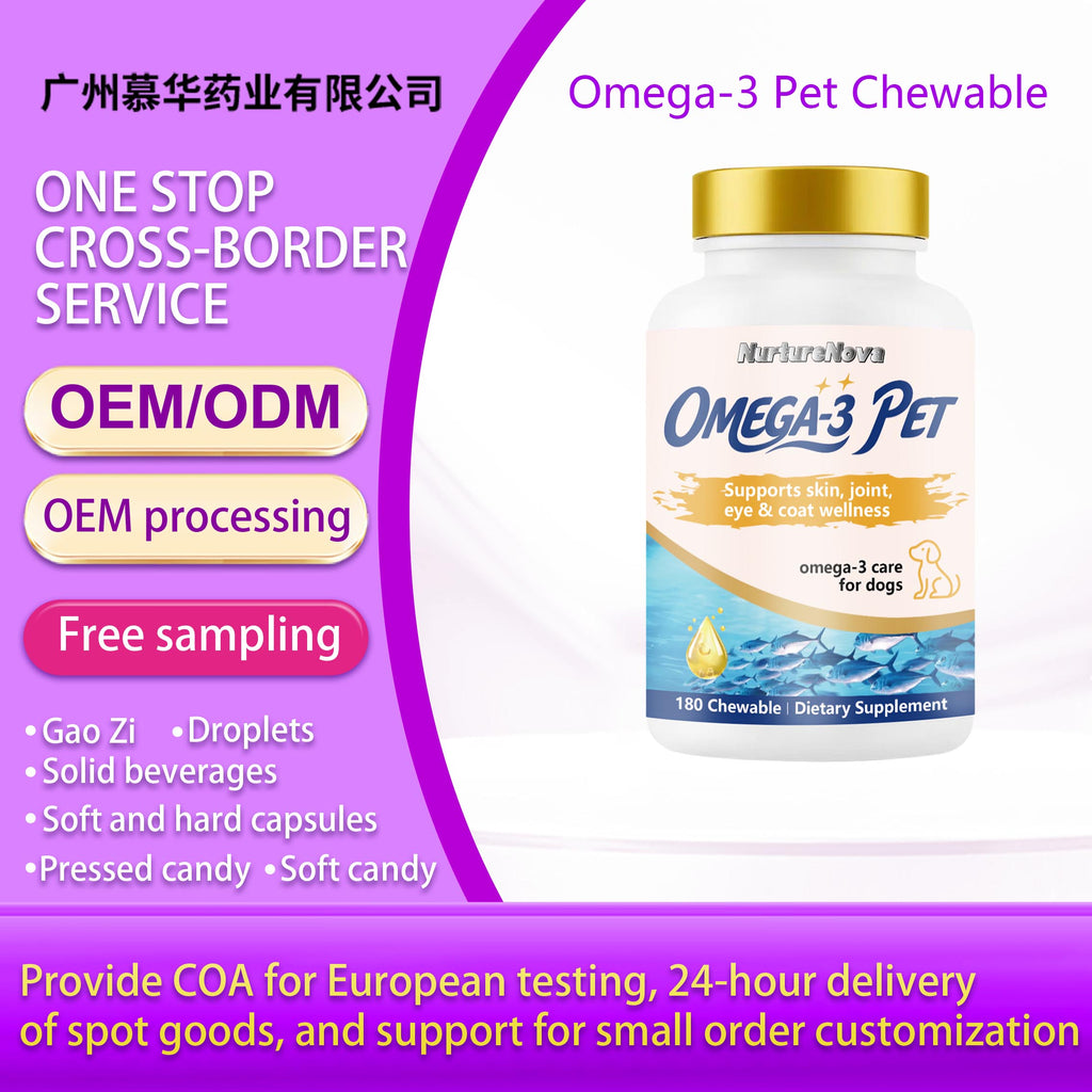 Omega-3 Pet Chewable - Dog Skin Wellness | 180 Chewables | Dropship