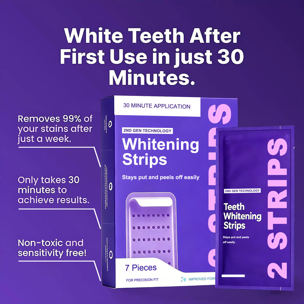 Teeth Whitening Strips - Oral Brightening Care | 7 Packs | Dropship