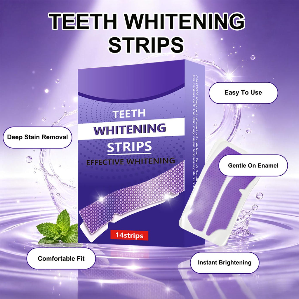 Teeth Whitening Strips Gentle Oral Care | 14 Strips | Dropship