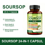 Soursop 24 in 1 Capsules - Daily Body Wellness | 60 Capsules |Dropship