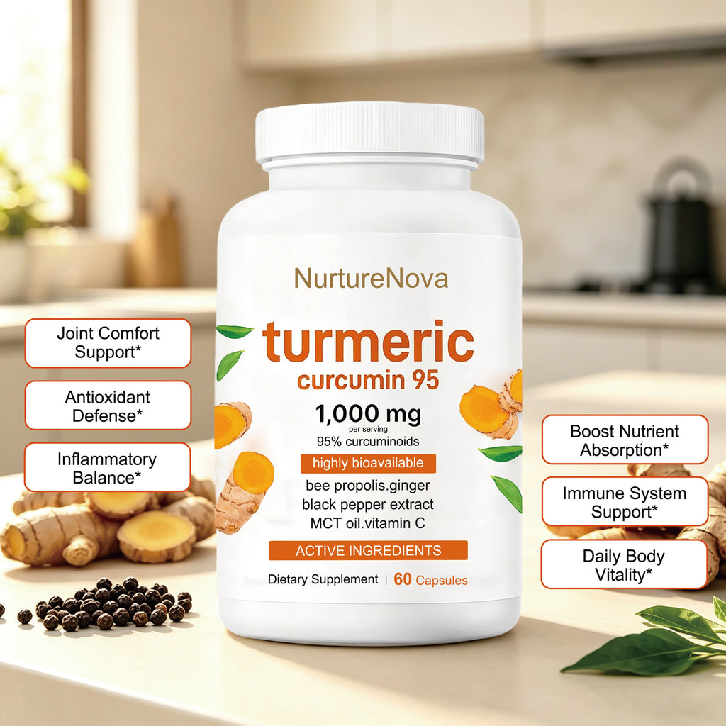 Turmeric Curcumin Capsules - Daily Wellness | 60ct | Dropship