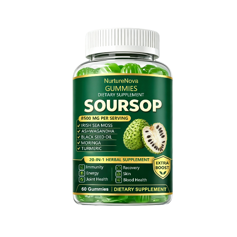 Soursop Herbal Gummies - Overall Body Wellness | 60ct | Dropship