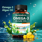 Omega‑3 Algae Oil Softgels - Overall Wellness | 60 Softgels | Dropship