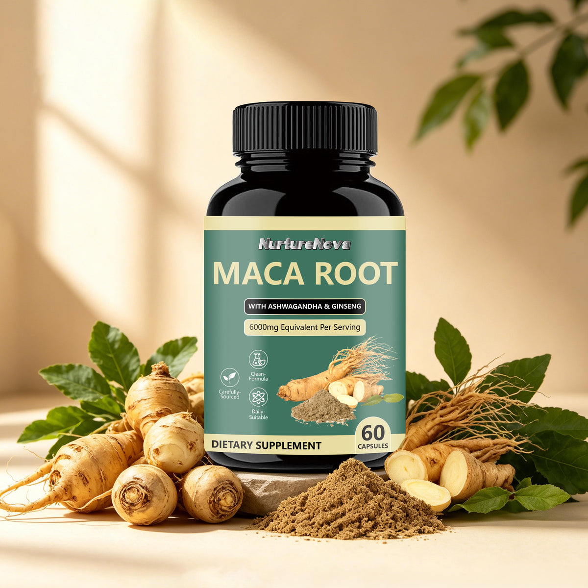 Maca Root Capsules-Support Daily Wellness|60ct|Dropship