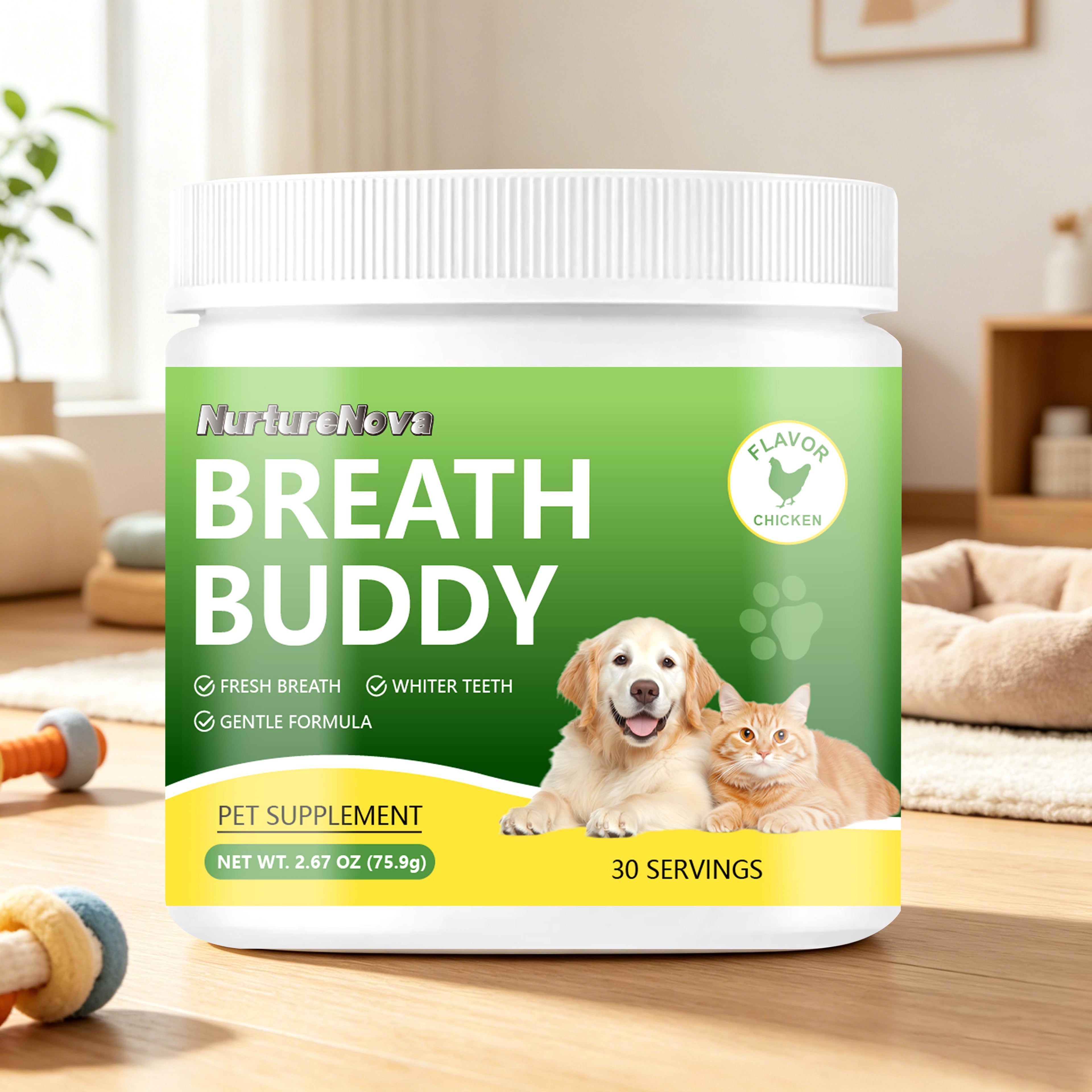 Breath Buddy Powder-Freshen Breath & Whiten Teeth|75.9g|Dropship