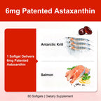 Astaxanthin Softgels - Antioxidant Support | 60 Softgels | Dropship