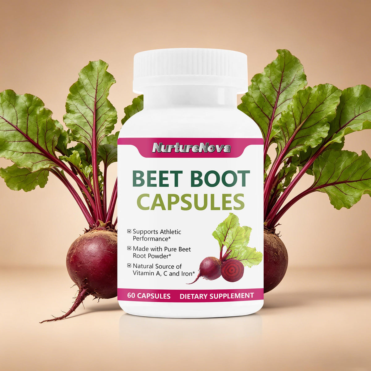 Beet Root Capsules - Nutrient Support |60 Capsules| Dropship