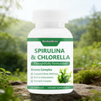 Spirulina & Chlorella Capsules Super Greens | 60ct | Dropship