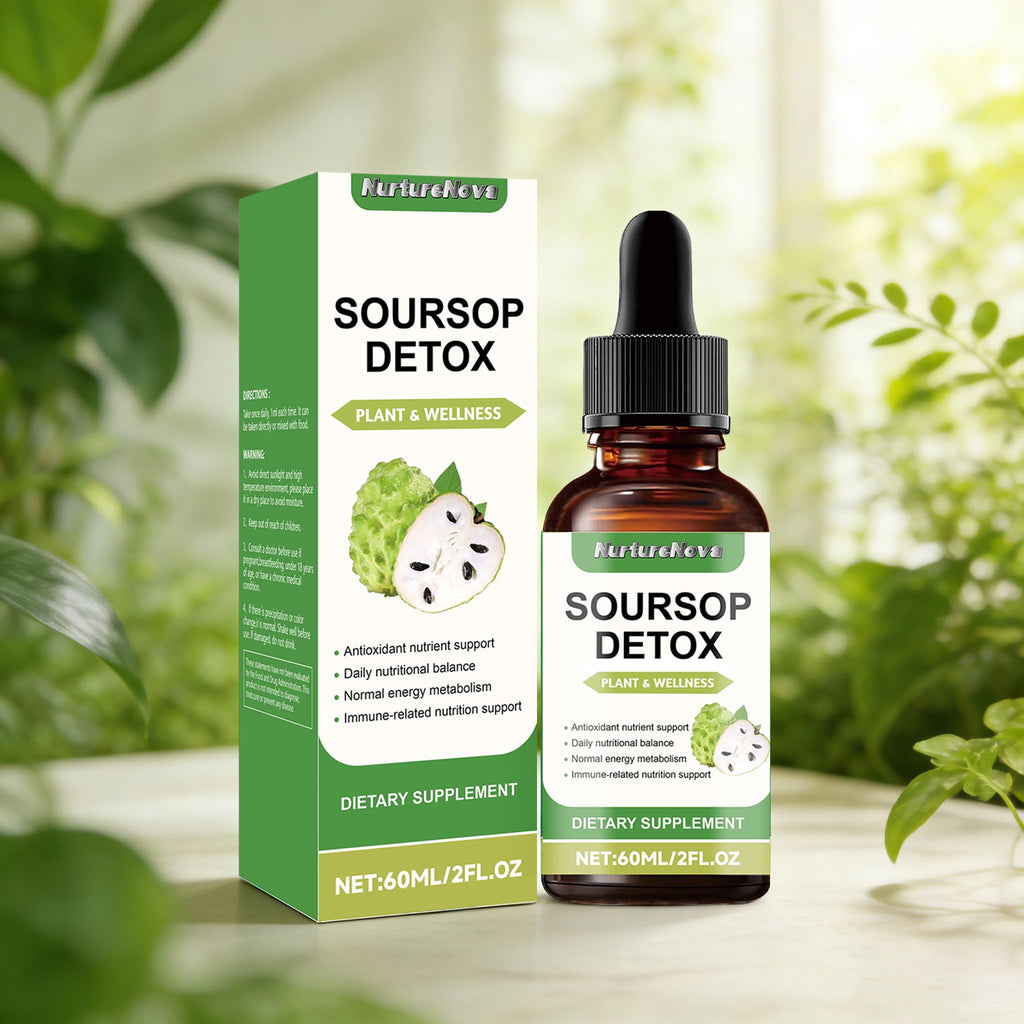 Soursop Detox Liquid Drops - Plant Wellness Support | 60ml | Dropship