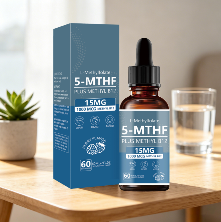 5-Mthf Drops - Brain Heart Mood Support |60ml|Dropship