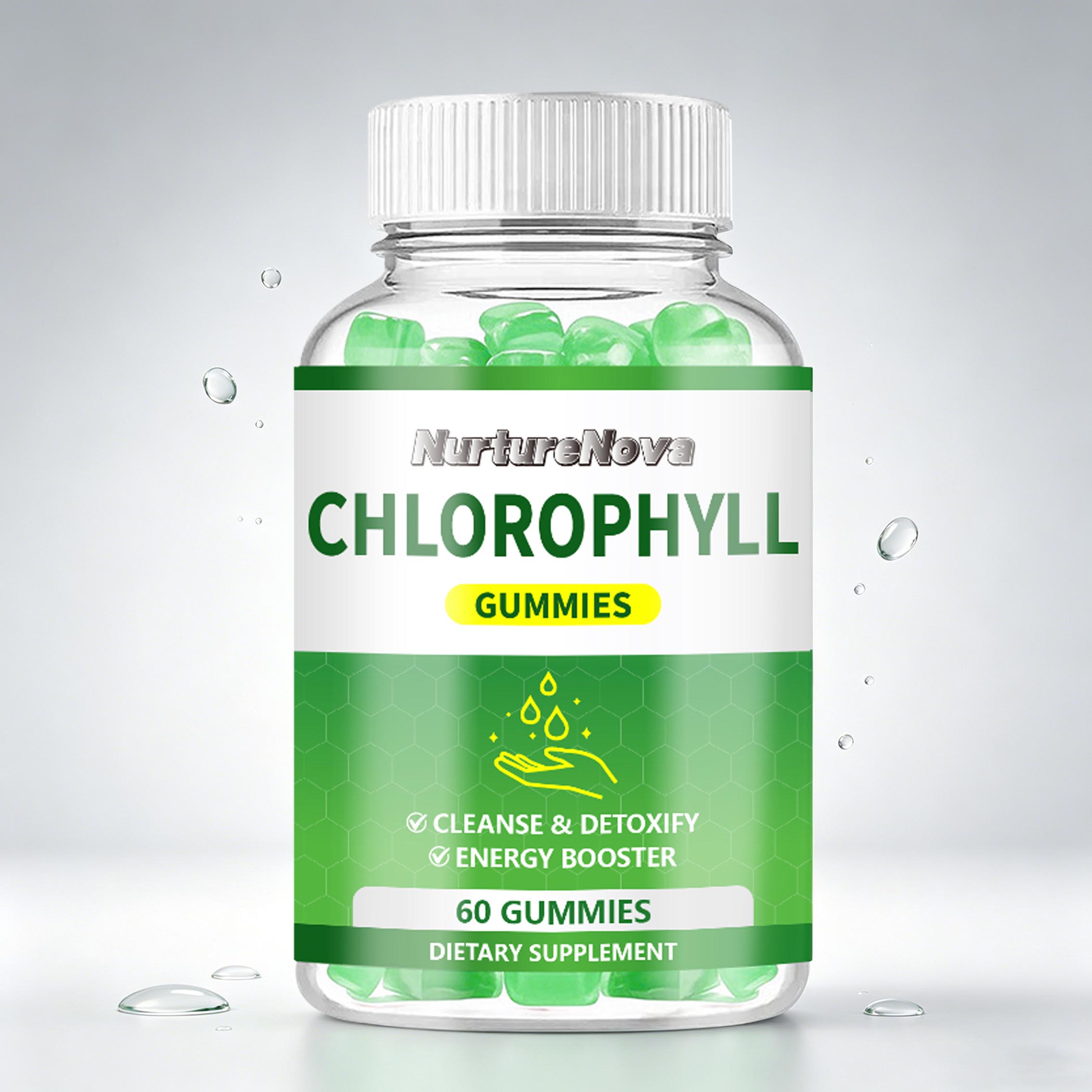 Chlorophyll Gummies-Support Cleanse Detox & Energy Boost|60 Count|Dropship