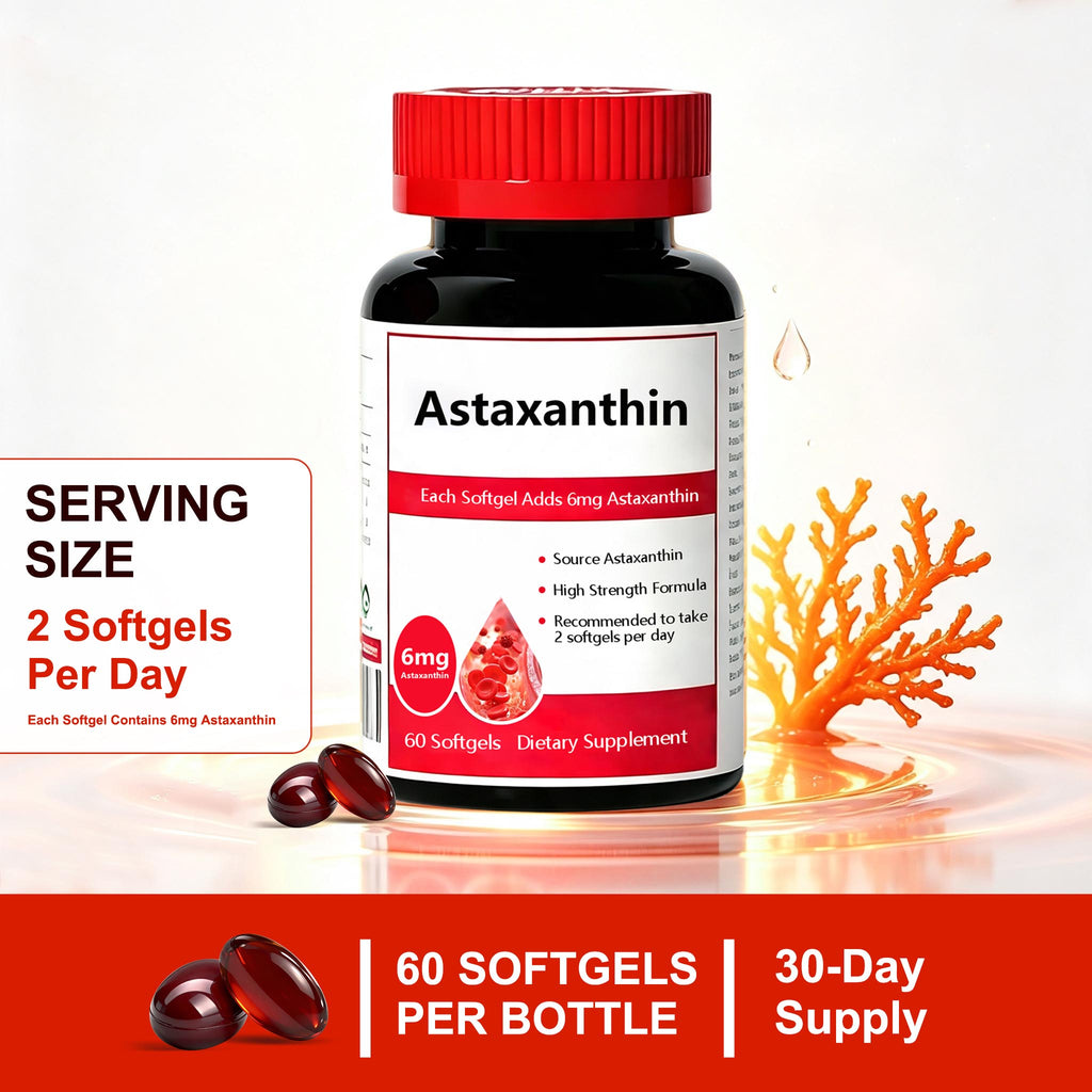 Astaxanthin Softgels - Antioxidant Support | 60 Softgels | Dropship