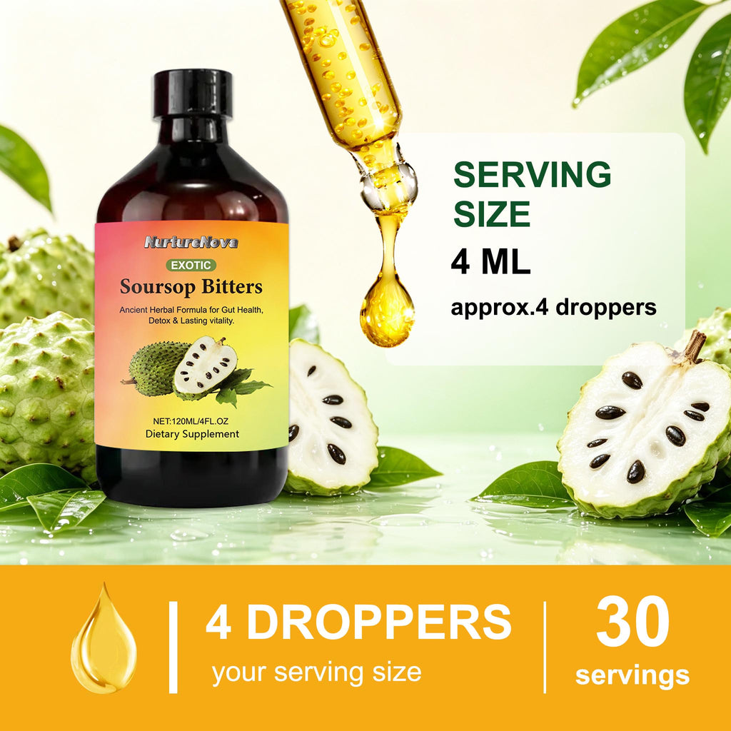 Soursop Bitters Liquid - Gut Health Support | 120ml | Dropship