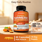 Turmeric Curcumin Capsules - Joint Support | 60 Count | Dropship