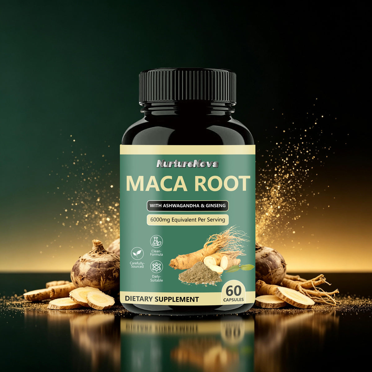 Maca Root Capsules-Support Daily Wellness|60ct|Dropship
