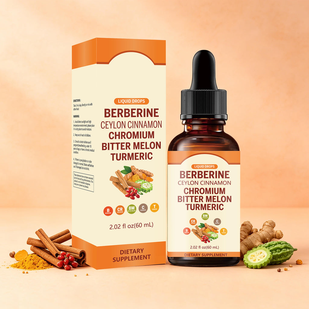 Berberine Liquid Drops - Daily Body Wellness Support | 60mL | Dropship