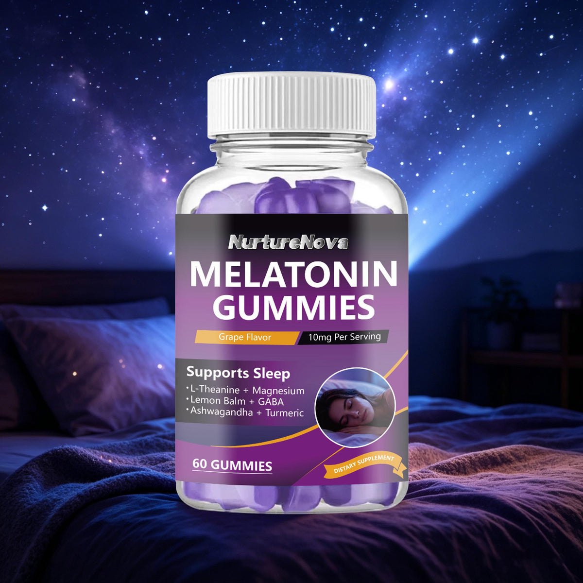 Melatonin Gummies - Healthy Sleep Support |60 Gummies| Dropship