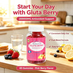 Gluta Berry Gummies - Skin Care Gummies | 60 Count | Dropship