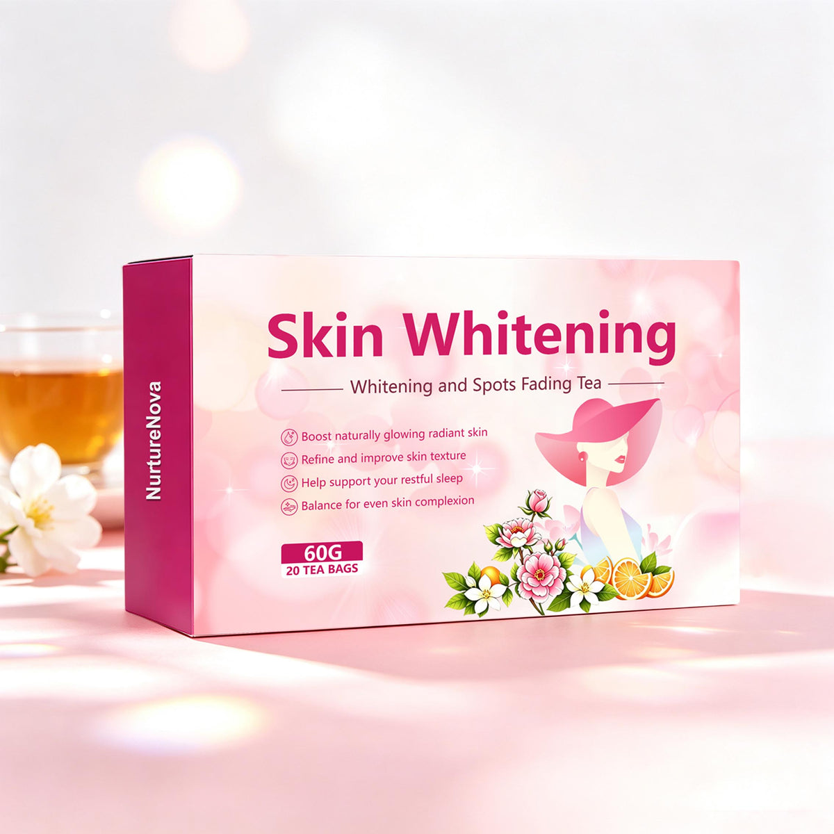 Skin Whitening Herbal Tea - Skin Texture Support | 20 Bags | Dropship