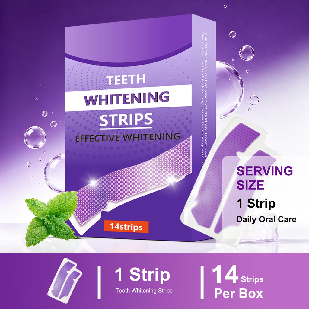 Teeth Whitening Strips Gentle Oral Care | 14 Strips | Dropship