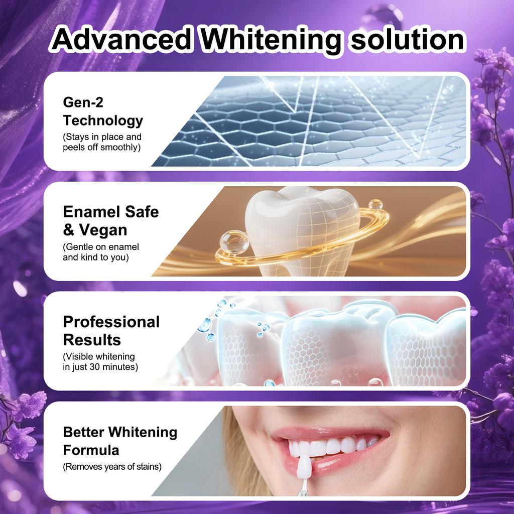 Teeth Whitening Strips - Gentle Teeth Oral Care | 14 Strips | Dropship