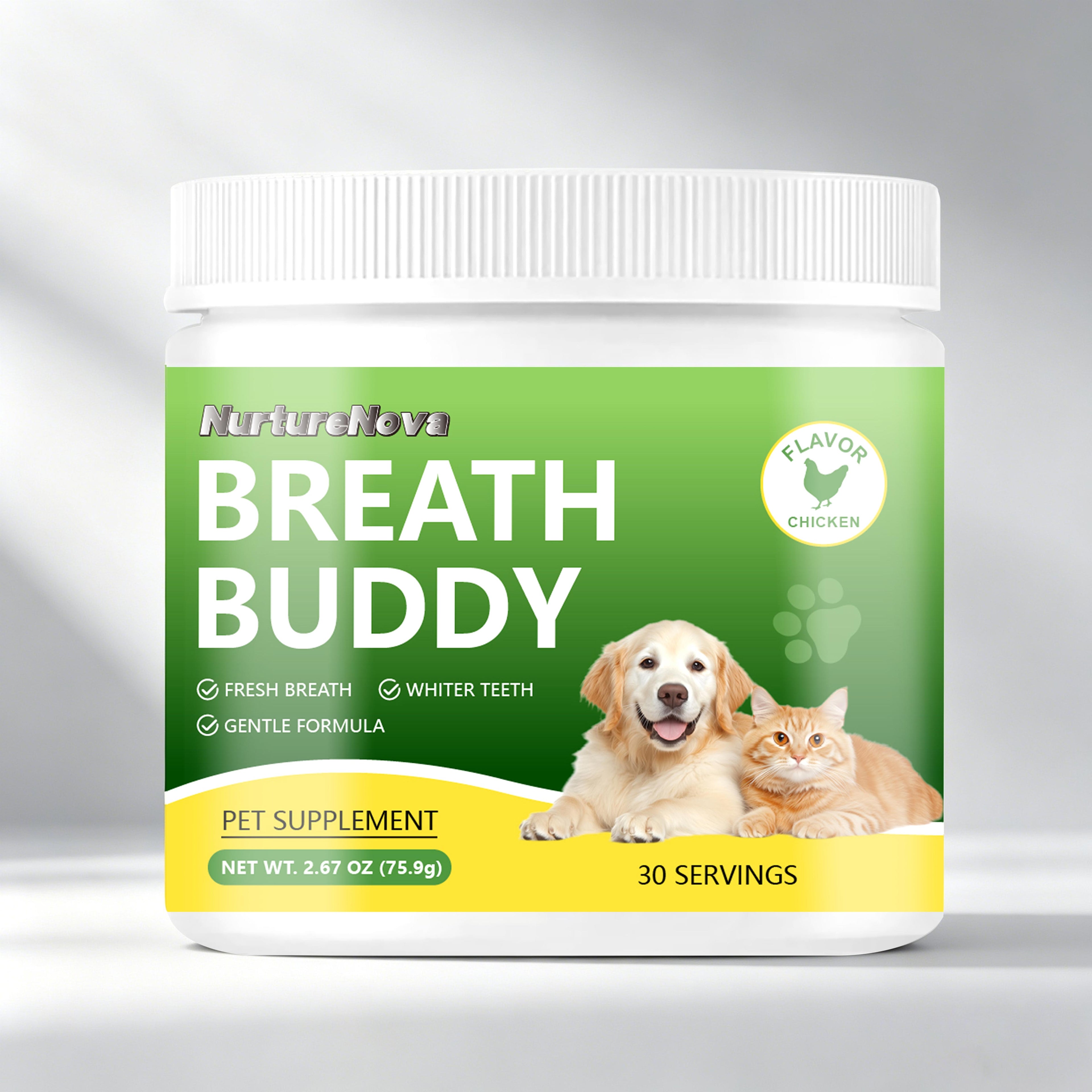 Breath Buddy Powder-Freshen Breath & Whiten Teeth|75.9g|Dropship