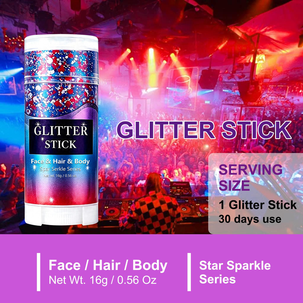 Glitter Stick - Shimmer Makeup For Face Hair Body | 16g | Dropship
