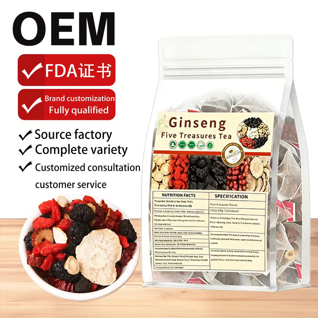 Ginseng Five Treasure Tea - Natural Herbal | 20 Counts | Dropship