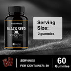 Black Seed Oil Gummies‑Wellness Support | 60 Gummies | Dropship