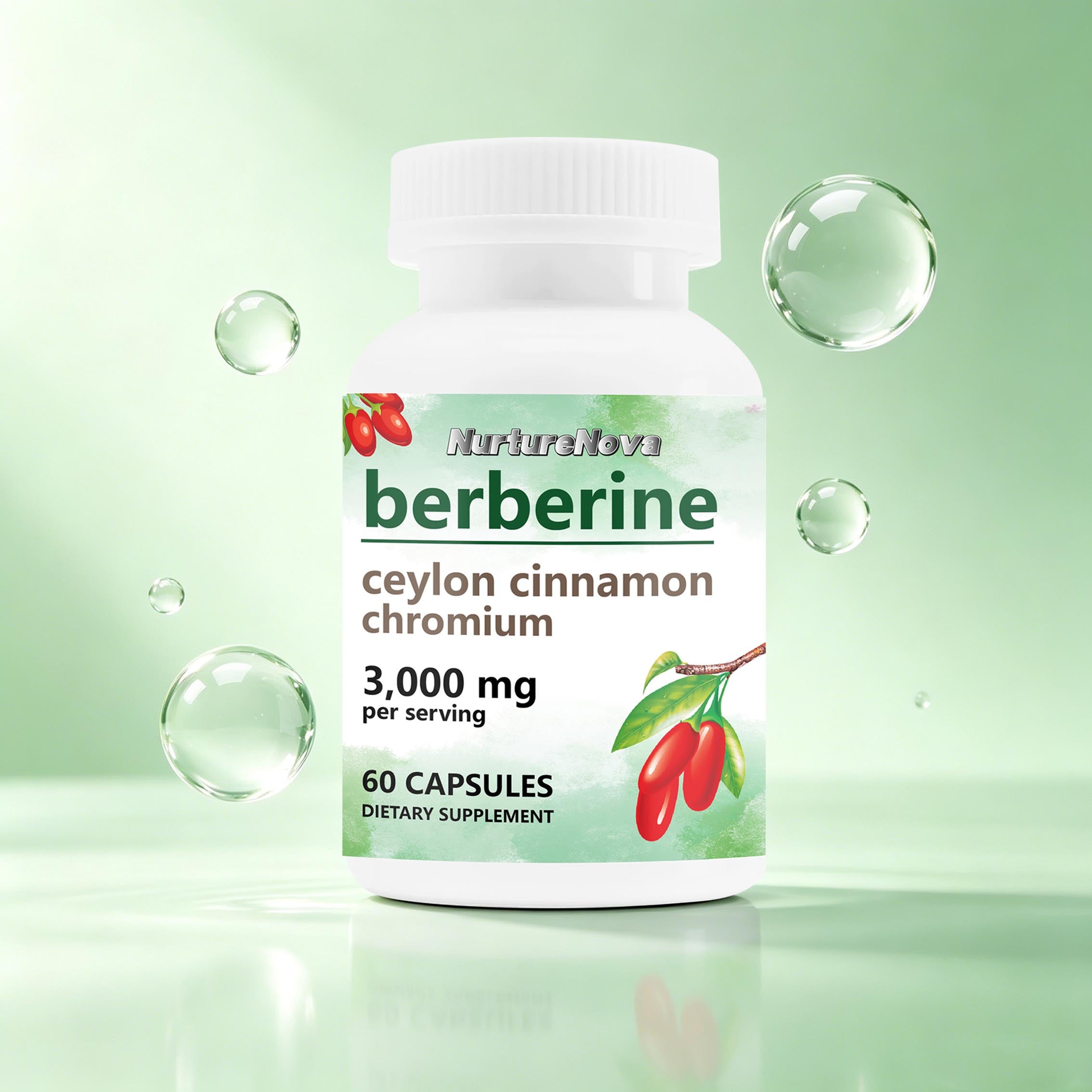 Berberine Capsules - Metabolic Health Support | 3000mg | 60 Count | Dropship