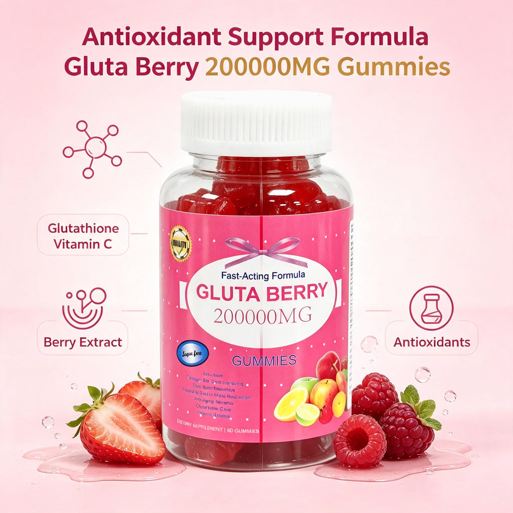 Gluta Berry Gummies - Skin Care Gummies | 60 Count | Dropship